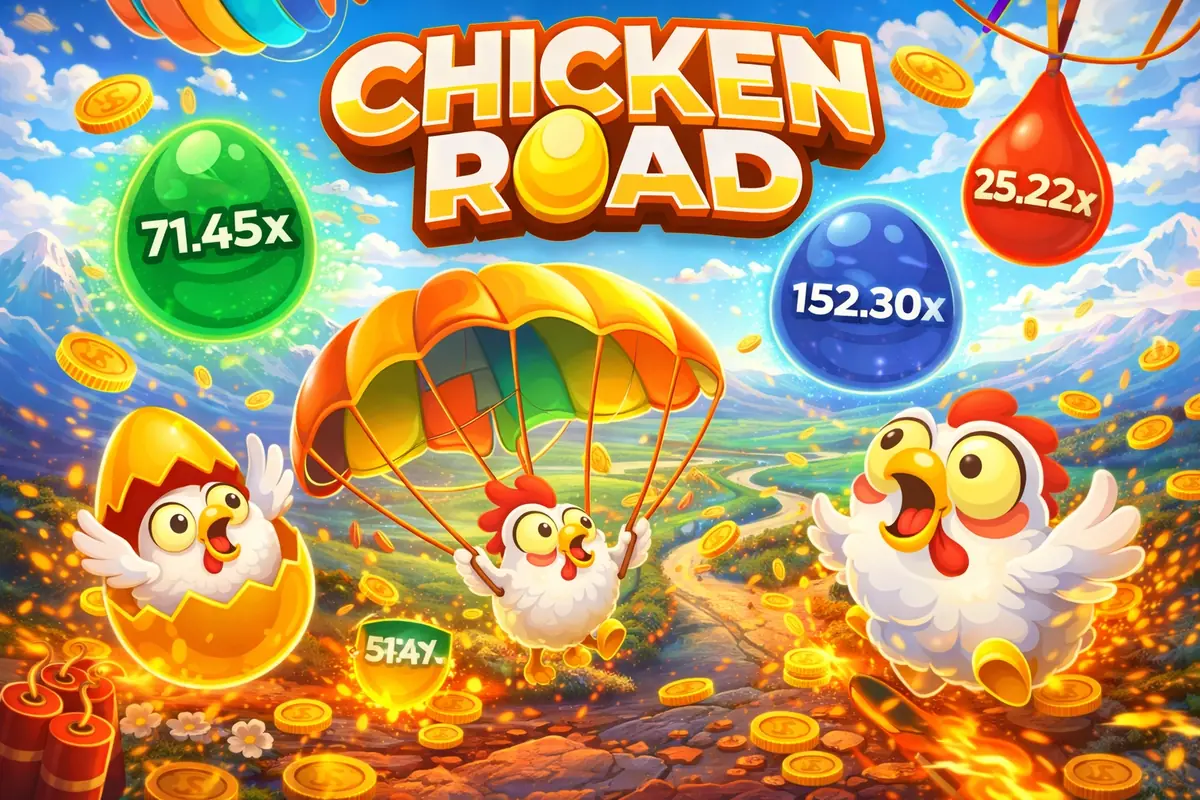 Chicken Road Demo starten - Klicke um das kostenlose Arcade-Abenteuer zu spielen