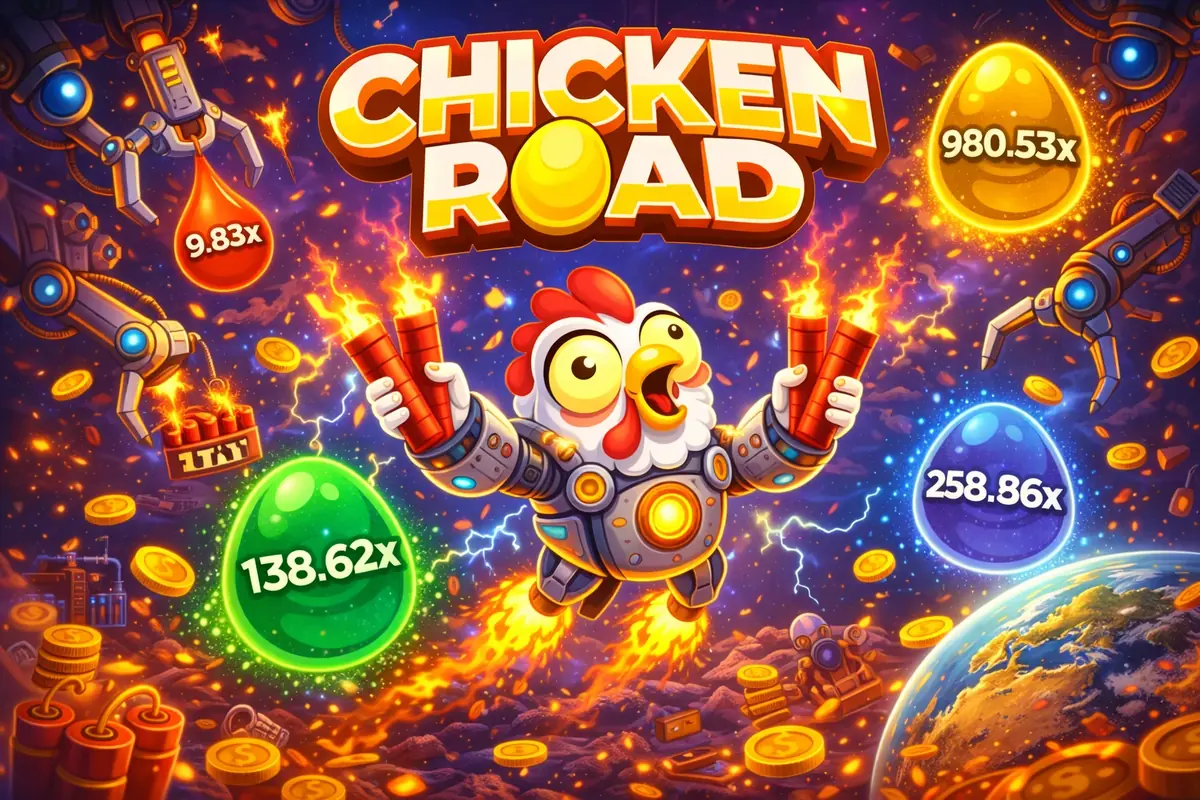 Chicken Road Gefahren - Hindernisse und Autos auf der gefährlichen Straße zum Ziel
