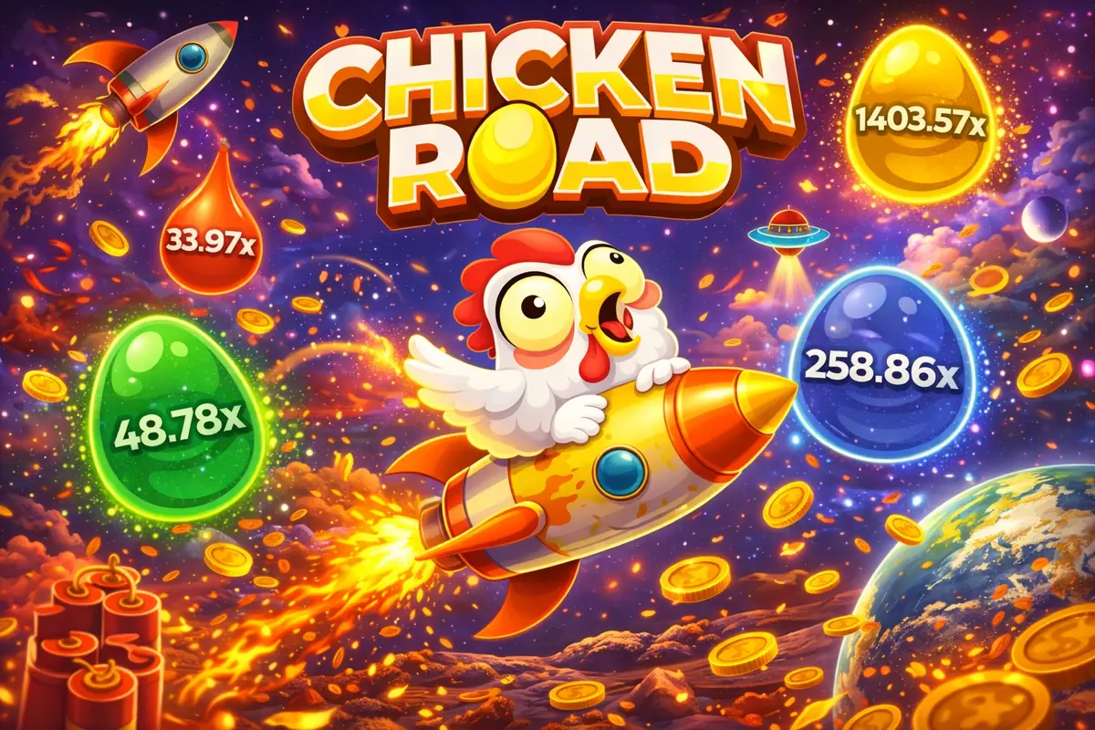 Chicken Road auf Desktop - Browser-Spiel ohne Download direkt spielbar